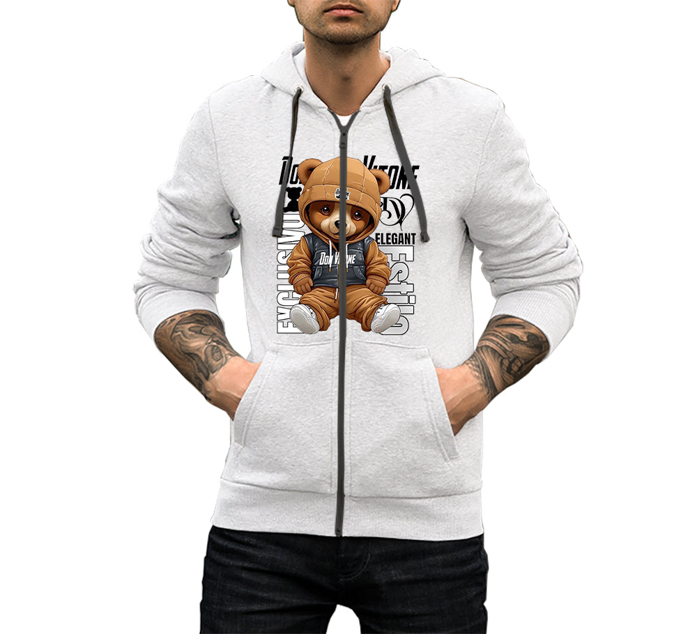 Teddy Bear Zipper Hoodie