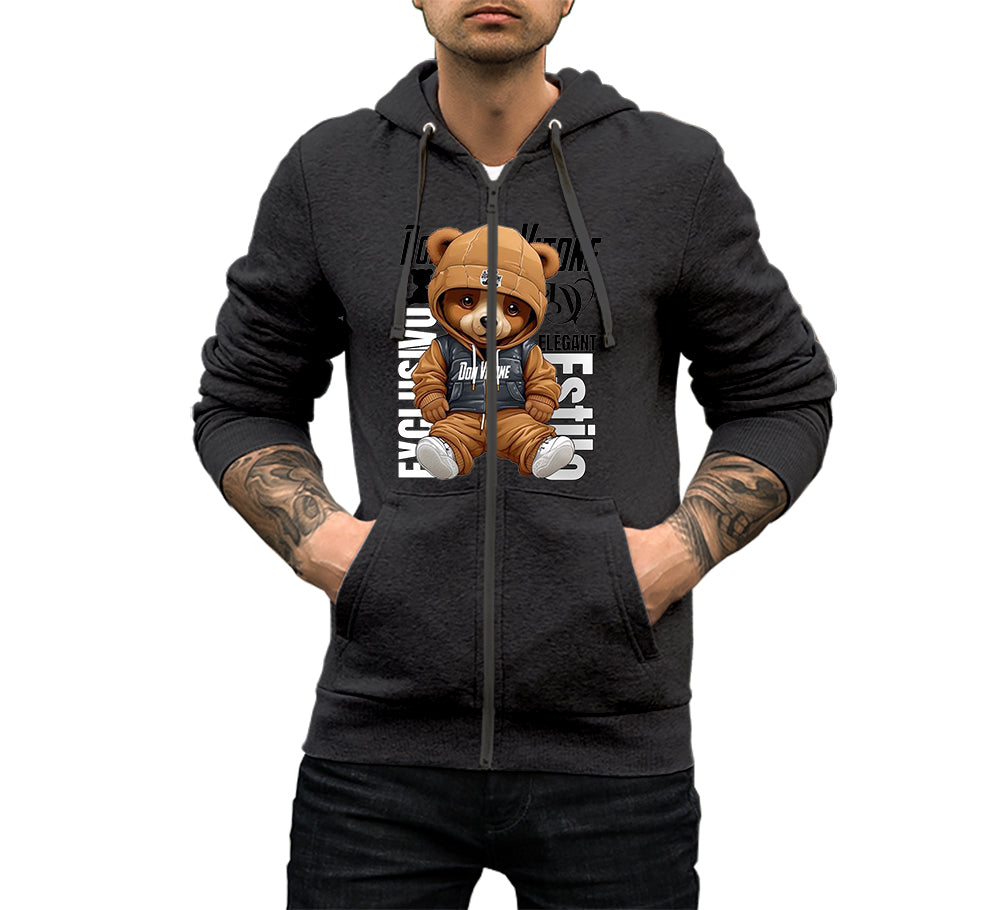 Teddy Bear Zipper Hoodie