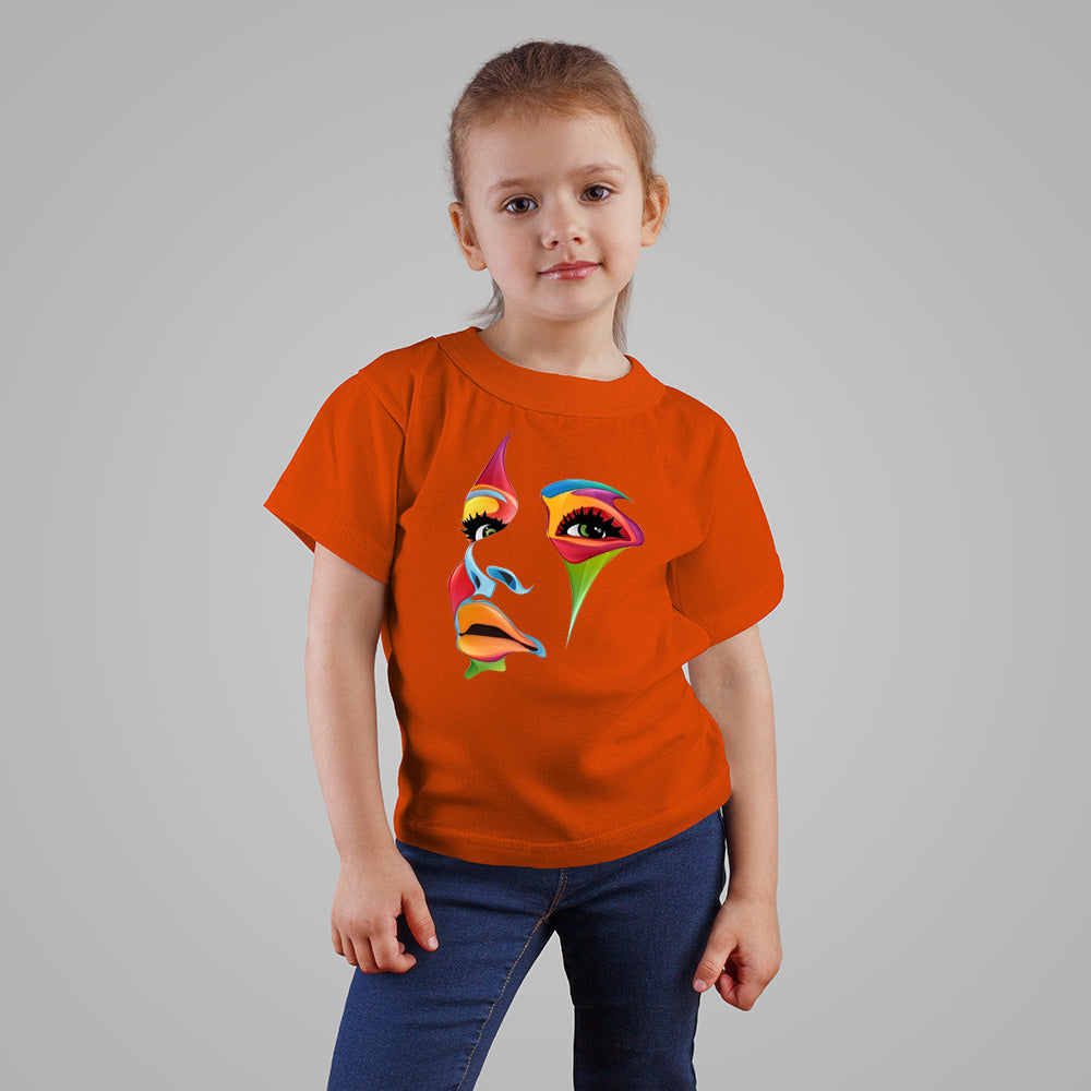 Colorful Face Art t Shirt