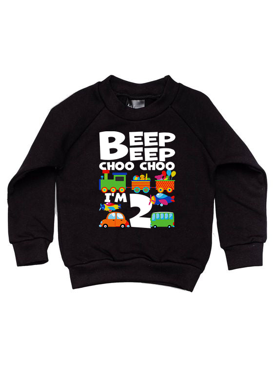 Customized Sweatshirt For Kids (BEEP CHOO)