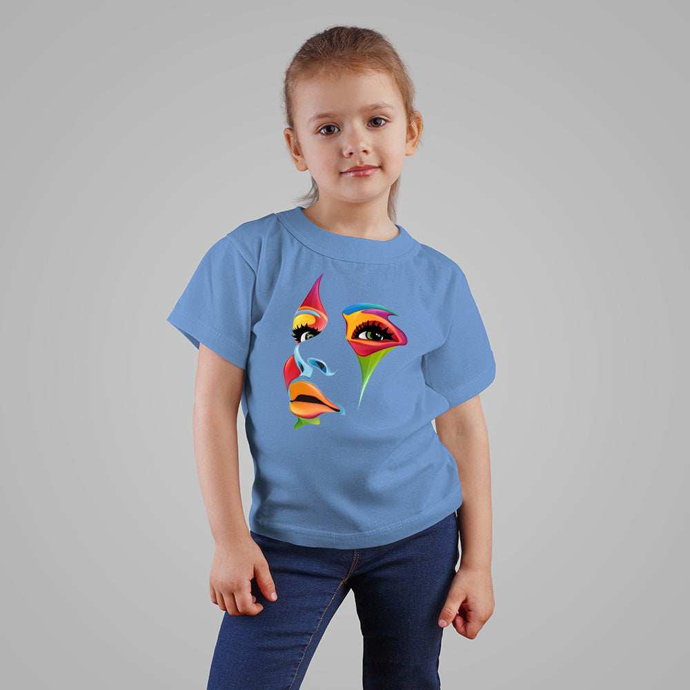 Colorful Face Art t Shirt