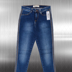 Womens jeans hot sale side stripe