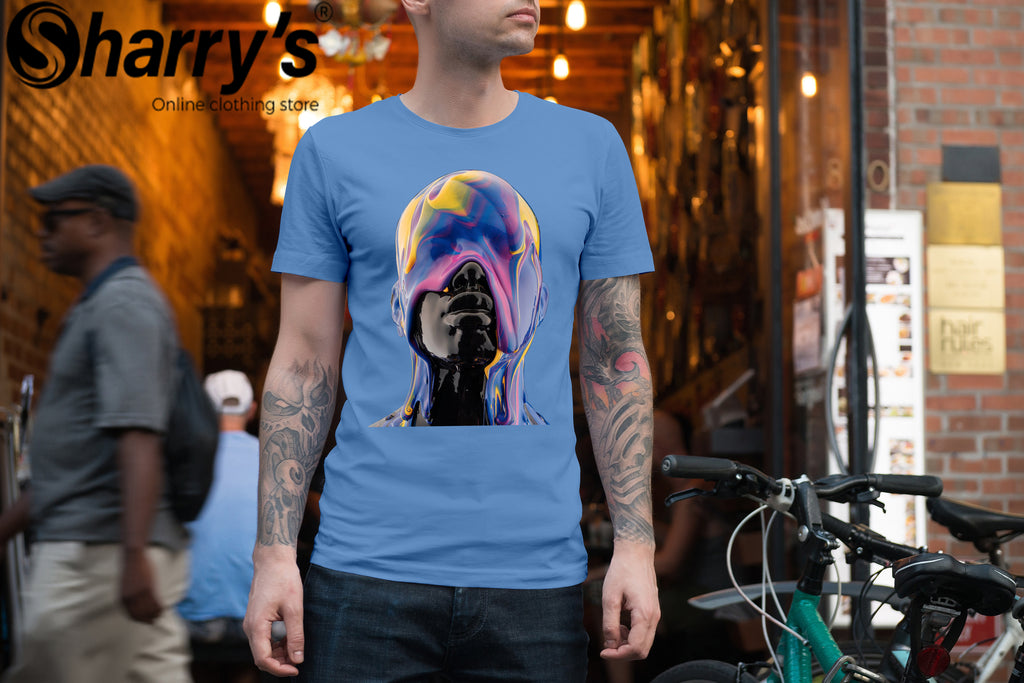 Multicolor Face Art T Shirt D2