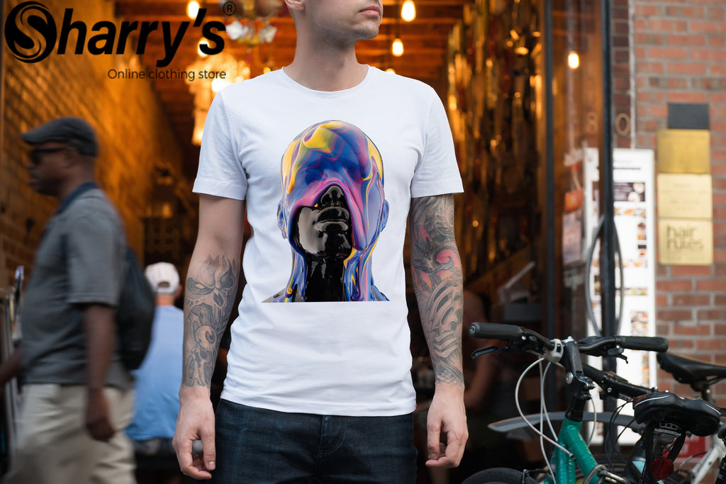 Multicolor Face Art T Shirt D2